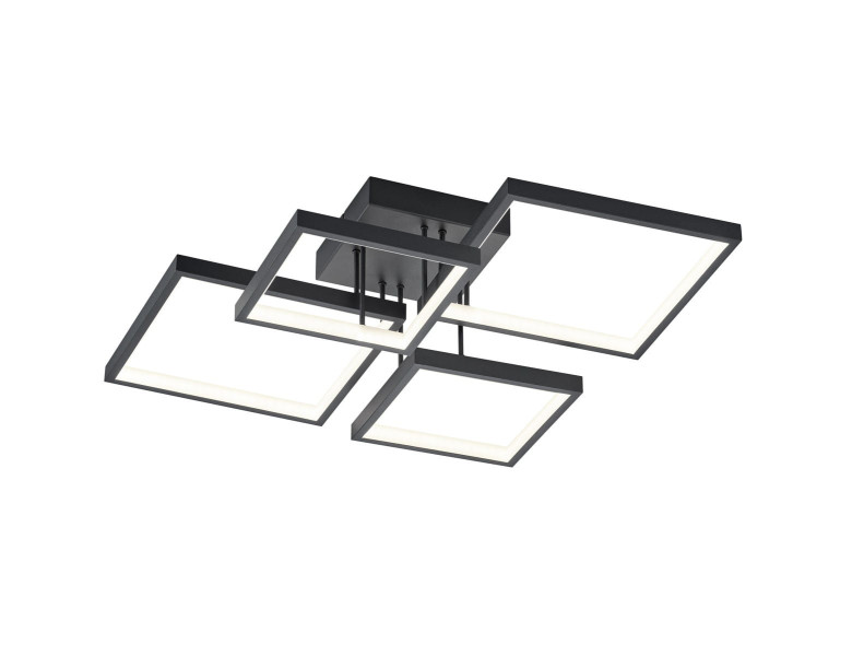 Lampa sufitowa SORRENTO czarno-biała LED 4x24W Ciepła biel 2400lm Trio 863868