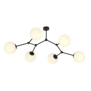 Lampa Sufitowa Space 6 Black/Opal 767397 Lampa Sufitowa Space 6 Black/Opal 767397