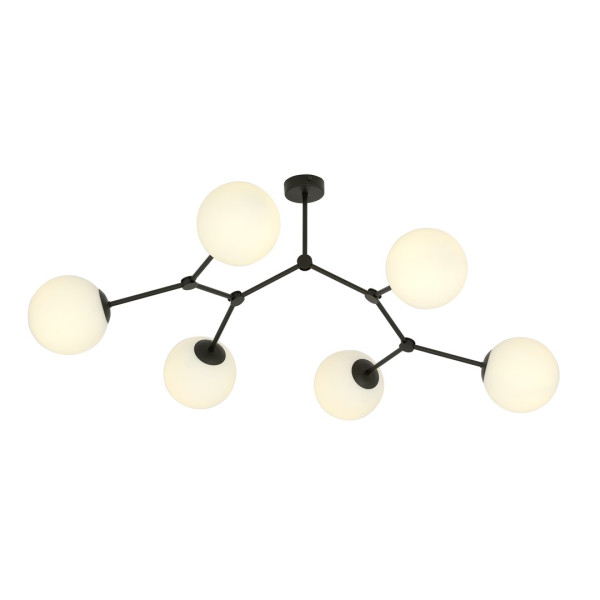 Lampa Sufitowa Space 6 Black/Opal 767397