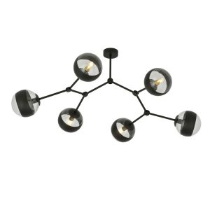 Lampa Sufitowa Space 6 Black/Stripe 767354 Lampa Sufitowa Space 6 Black/Stripe 767354