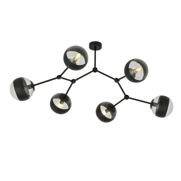 Lampa Sufitowa Space 6 Black/Stripe 767354