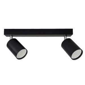 Lampa sufitowa spot Bardo 2xGU10 czarna/chrom 1012360