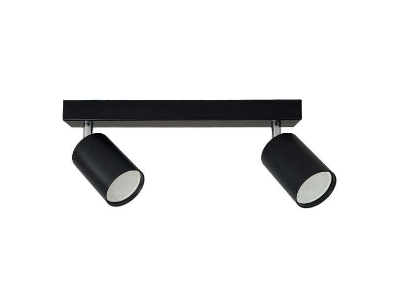 Lampa sufitowa spot Bardo 2xGU10 czarna/chrom 1012360