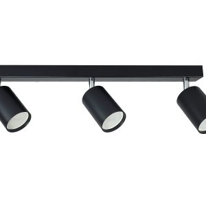 Lampa sufitowa spot Bardo 3xGU10 czarna/chrom 1012363