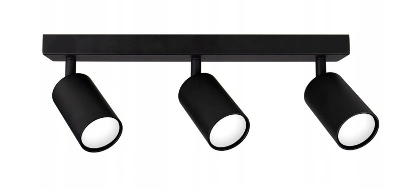 Lampa sufitowa Spoti 3xGU10 czarna 825639
