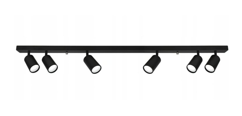 Lampa sufitowa Spoti 6xGU10 czarna 841703