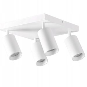 Lampa sufitowa Spoti SQ 4xGU10 biała 974160