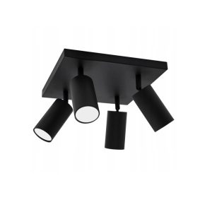 Lampa sufitowa Spoti SQ 4xGU10 czarna 974162
