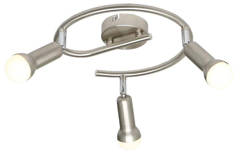 Lampa sufitowa srebrna ARC 3xE14x40W wym: 15x42x42 cm Candellux 924264
