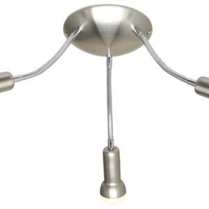 Lampa sufitowa srebrna ARC 3xE14x40W wym: 25x44x44 cm Candellux 924335 Lampa sufitowa srebrna ARC 3xE14x40W wym: 25x44x44 cm Candellux 924335