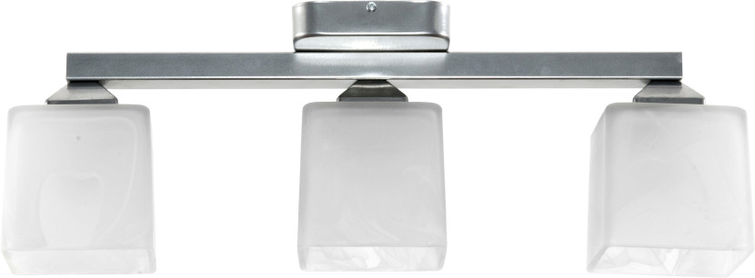 Lampa sufitowa srebrna listwa nad stół EDYLIT 3xE27 KARO SILVER 11-462 1048234