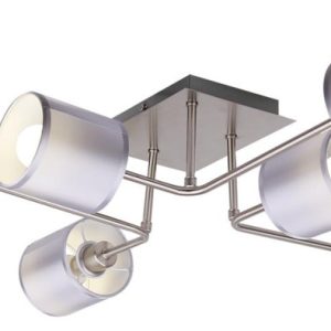 Lampa sufitowa srebrna SAX 6xE14x40W wym: 18x80x74 cm Candellux 924326 Lampa sufitowa srebrna SAX 6xE14x40W wym: 18x80x74 cm Candellux 924326
