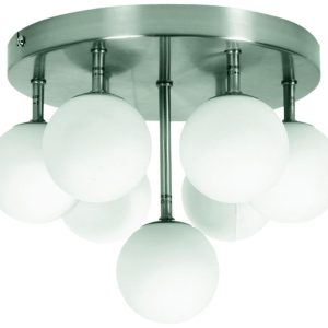 Lampa sufitowa srebrno-biała ETIUDA 7xG9x40W wym: 23x30x30 cm Candellux 924393 Lampa sufitowa srebrno-biała ETIUDA 7xG9x40W wym: 23x30x30 cm Candellux 924393
