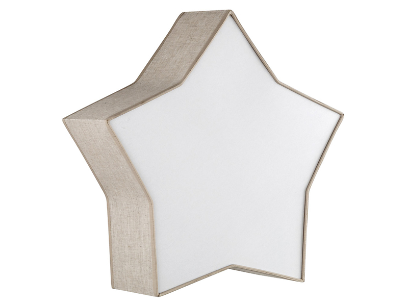 Lampa sufitowa Star 2-punktowa tkaninowa beżowa 266371