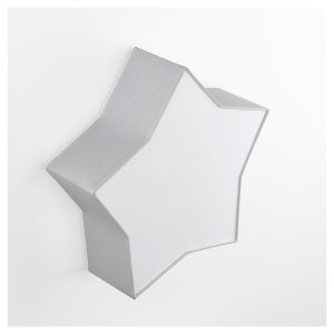 Lampa sufitowa Star 2-punktowa tkaninowa szara 266372 Lampa sufitowa Star 2-punktowa tkaninowa szara 266372