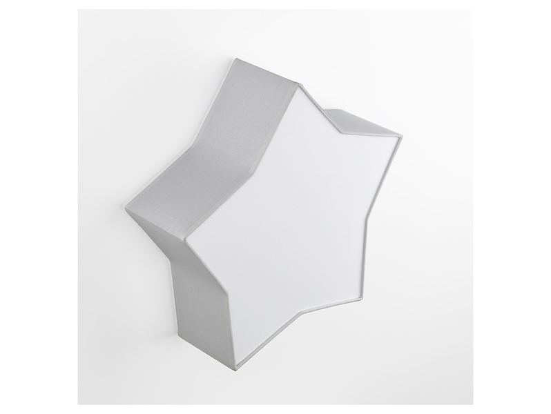 Lampa sufitowa Star 2-punktowa tkaninowa szara 266372