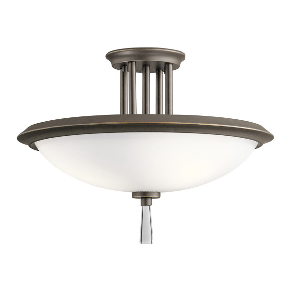 Lampa sufitowa stary brąz Dreyfus 3xE27x60W wym: 31x42x42 cm Kichler 864174
