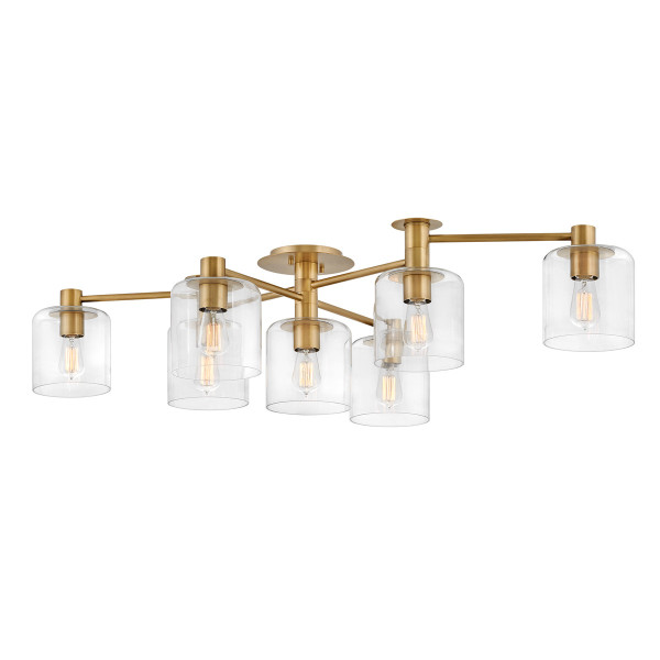 Lampa sufitowa stary mosiądz Axel 7xE27x60W Quintiesse 860317