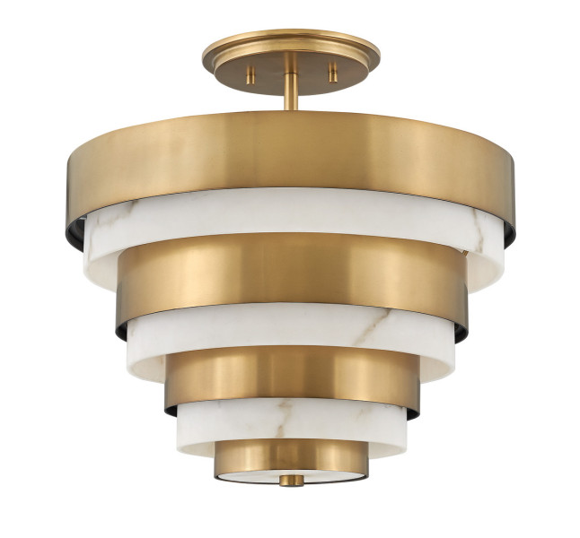 Lampa sufitowa stary mosiądz Echelon 3xE14x40W Quintiesse 860722