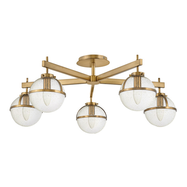 Lampa sufitowa stary mosiądz Hollis 5xE14x40W Hinkley 864039