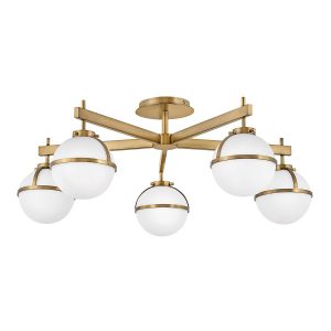 Lampa sufitowa stary mosiądz Hollis 5xE14x40W Hinkley 860390 Lampa sufitowa stary mosiądz Hollis 5xE14x40W Hinkley 860390
