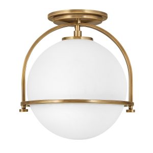 Lampa sufitowa stary mosiądz Somerset 1xE27x60W wym: 32x28x28 cm Quintiesse 820500