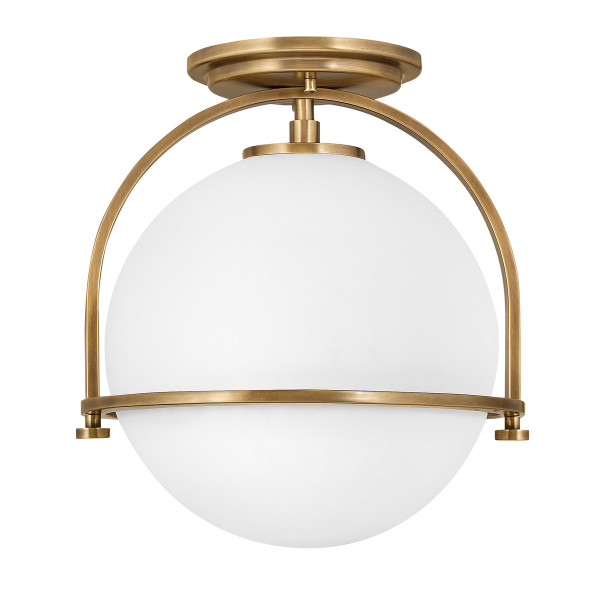 Lampa sufitowa stary mosiądz Somerset 1xE27x60W wym: 32x28x28 cm Quintiesse 820500