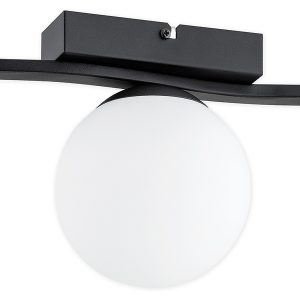 Lampa sufitowa Stella stalowa biało-czarna 57438