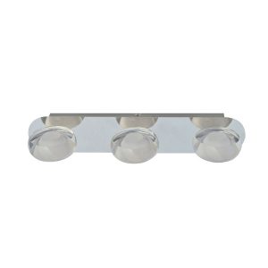 Lampa sufitowa STEVEN chromowana przezroczysta LED 3x5W 3000K 400lm Italux 864214