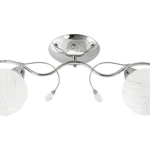 Lampa sufitowa Sting 2-punktowa metalowa srebrna 1077874