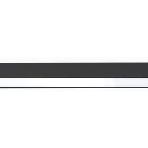 Lampa sufitowa Straight LED 62 cm stalowa czarna 57271