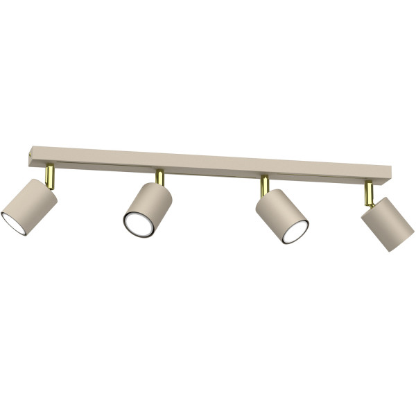 Lampa sufitowa Striper kremowo-złoty połysk 4xGU10x8W IP20 Luminex 1032161