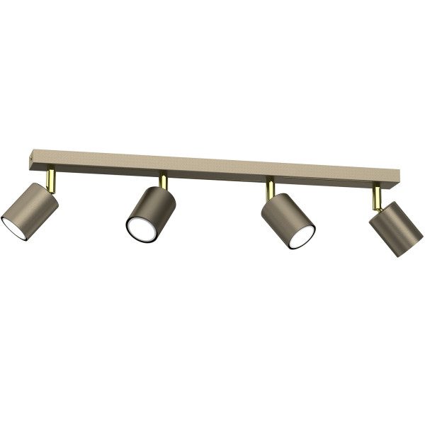 Lampa sufitowa Striper tytanowy złoto-złoty połysk 4xGU10x8W IP20 Luminex 1032155