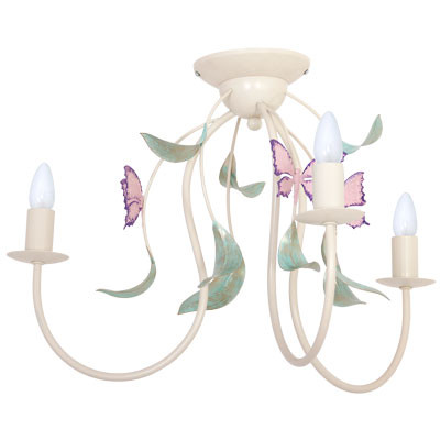 Lampa sufitowa Summer kremowo-zielona-różowa 3xE14x15W IP20 Luminex 1020286