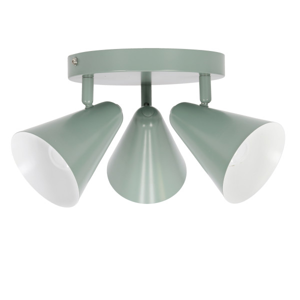 Lampa sufitowa szara AMOR 3xE14x40W wym: 16x34x34 cm Candellux 924372