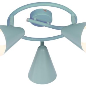 Lampa sufitowa szara AMOR 3xE14x40W wym: 18x47x47 cm Candellux 924430