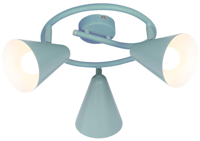 Lampa sufitowa szara AMOR 3xE14x40W wym: 18x47x47 cm Candellux 924430