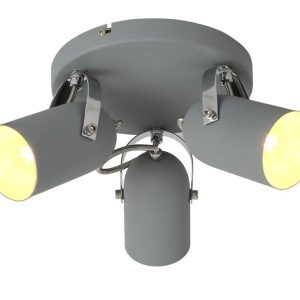 Lampa sufitowa szara GRAY 3xE14x40W wym: 17x32x32 cm Candellux 925421 Lampa sufitowa szara GRAY 3xE14x40W wym: 17x32x32 cm Candellux 925421
