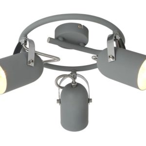 Lampa sufitowa szara GRAY 3xE14x40W wym: 18x42x42 cm Candellux 925422 Lampa sufitowa szara GRAY 3xE14x40W wym: 18x42x42 cm Candellux 925422