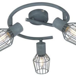 Lampa sufitowa szara VIKING 3xE14x40W wym: 18x43x43 cm Candellux 924353 Lampa sufitowa szara VIKING 3xE14x40W wym: 18x43x43 cm Candellux 924353