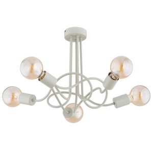 Lampa sufitowa szara WINGO 5xE27x15W wym: 36x51x51 cm Alfa 818134 Lampa sufitowa szara WINGO 5xE27x15W wym: 36x51x51 cm Alfa 818134