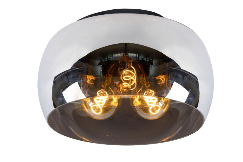 Lampa sufitowa szaro-odcienie szarości-czarna OLIVIA 3xE27x40W Lucide 860547