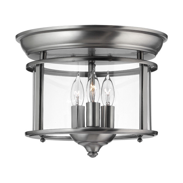 Lampa sufitowa szaro-pewter Gentry 3xE14x40W wym: 24x29x29 cm Hinkley 860316
