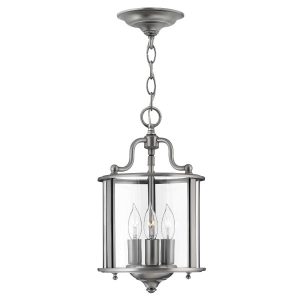 Lampa sufitowa szaro-pewter Gentry 3xE14x60W wym: 32x20x20 cm Hinkley 905217