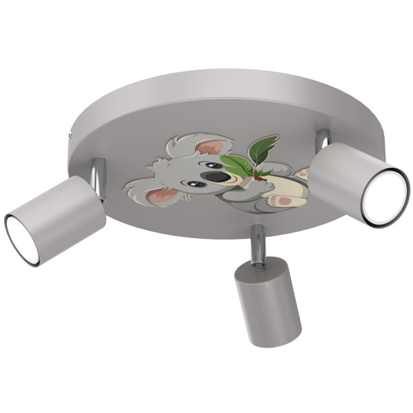 Lampa sufitowa szaro-zielona-kremowa Fun 3xGU10x8W Luminex 863562