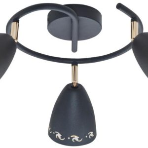 Lampa sufitowa szaro-złota COTY 3xE14x40W wym: 19x49x49 cm Candellux 924292 Lampa sufitowa szaro-złota COTY 3xE14x40W wym: 19x49x49 cm Candellux 924292