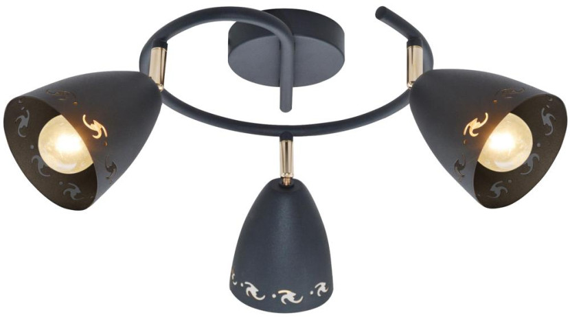 Lampa sufitowa szaro-złota COTY 3xE14x40W wym: 19x49x49 cm Candellux 924292