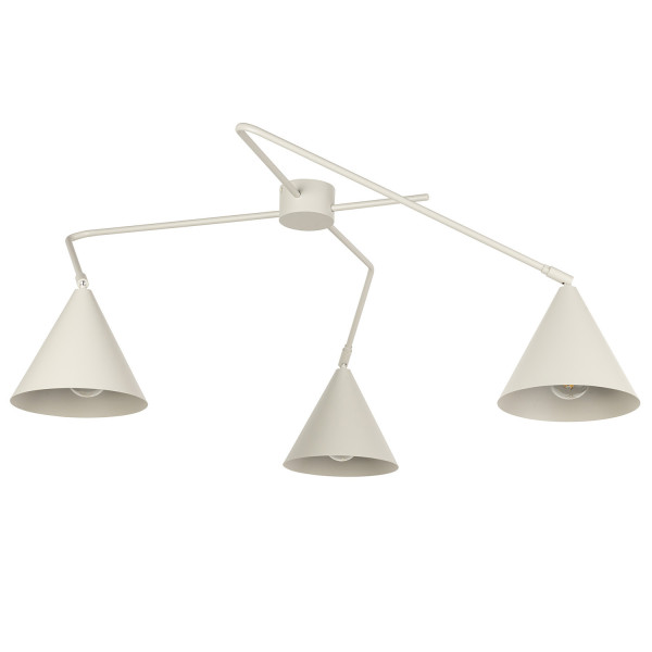 Lampa sufitowa szary beż GALAXY 3xE27x15W wym: 36x88x76 cm Sigma Lighting 863851