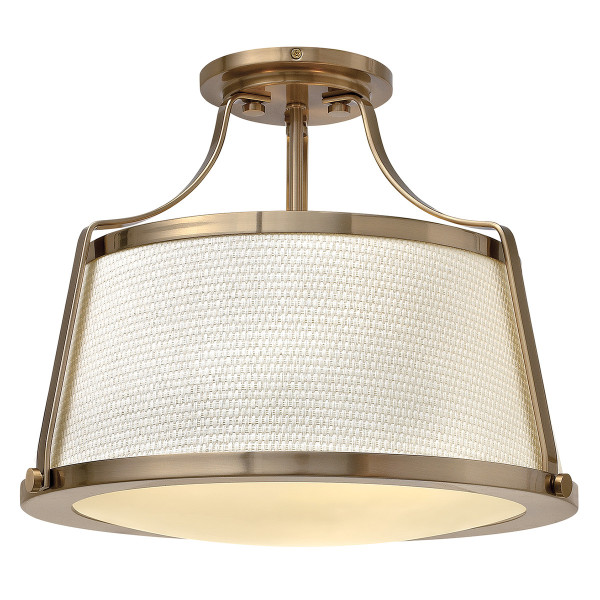 Lampa sufitowa szczotkowany karmel Charlotte 3xE27x60W Hinkley 863978