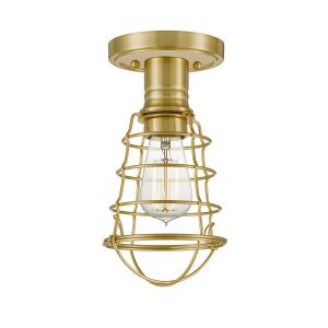 Lampa sufitowa szczotkowany mosiądz Mixon 1xE27x60W Quoizel 860561 Lampa sufitowa szczotkowany mosiądz Mixon 1xE27x60W Quoizel 860561